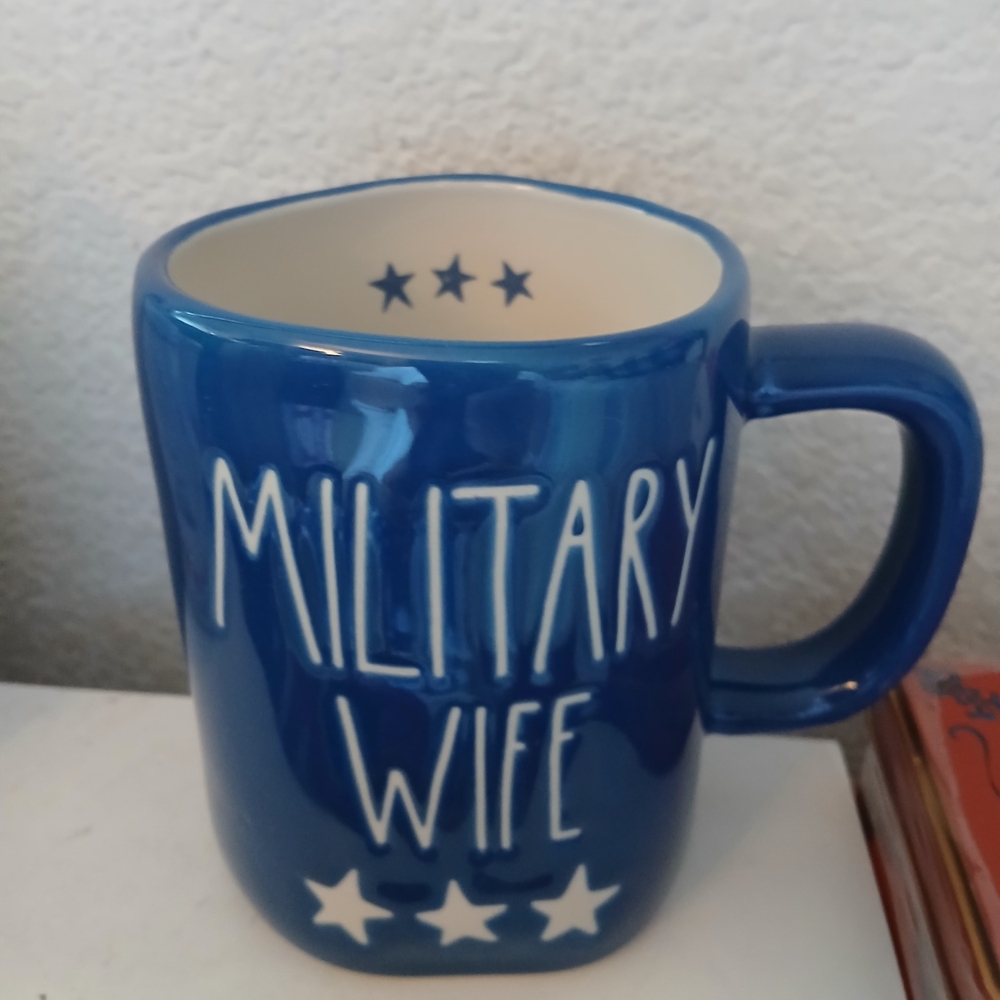 Blue Ceramic Mug - Military Wife